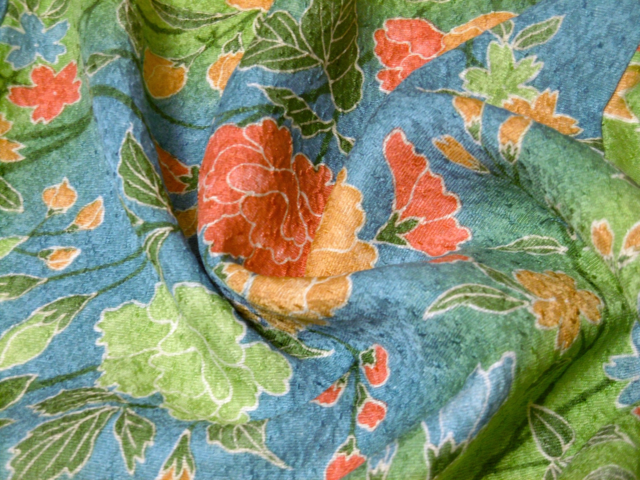 (03) Ljusgrön, blommor,Furisode - Image 11