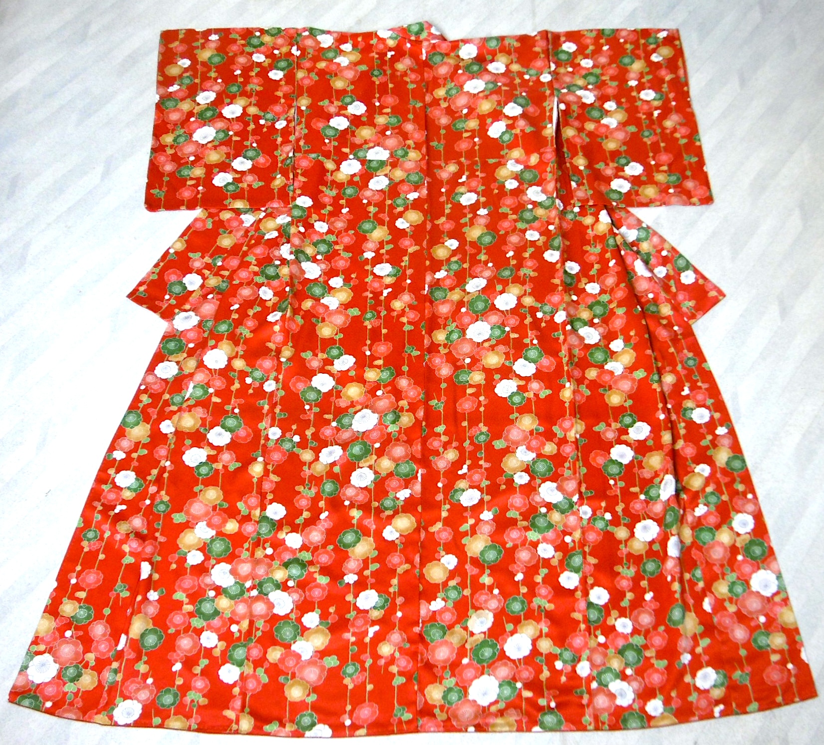 (02) Röd, blommor,Komon - Image 4