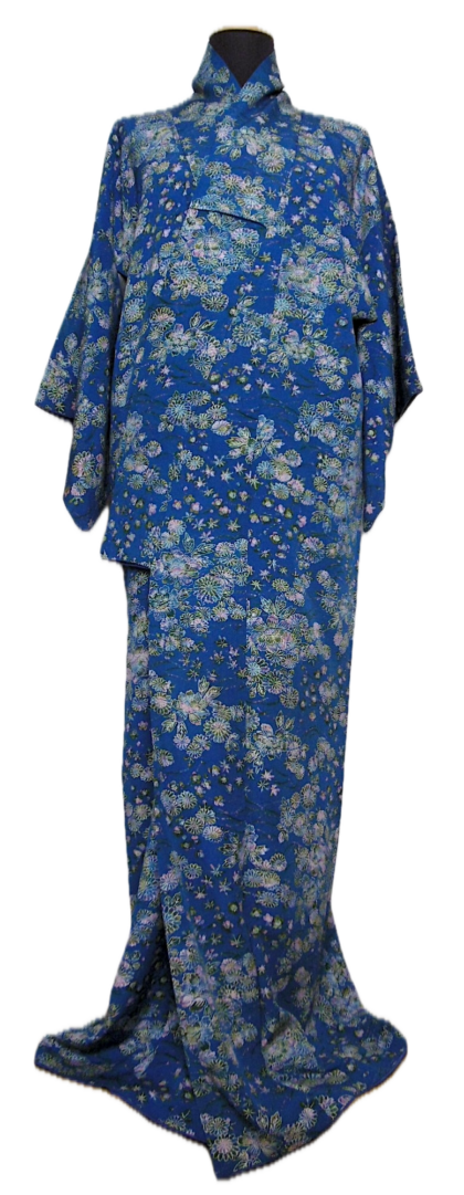 (18) Mörkblå, vaxbatik,handmål