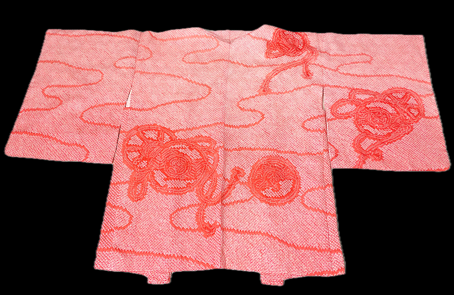 Haori (03)orange,Shibori