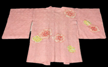Haori (10)ljusa rosa,gul,Shibori