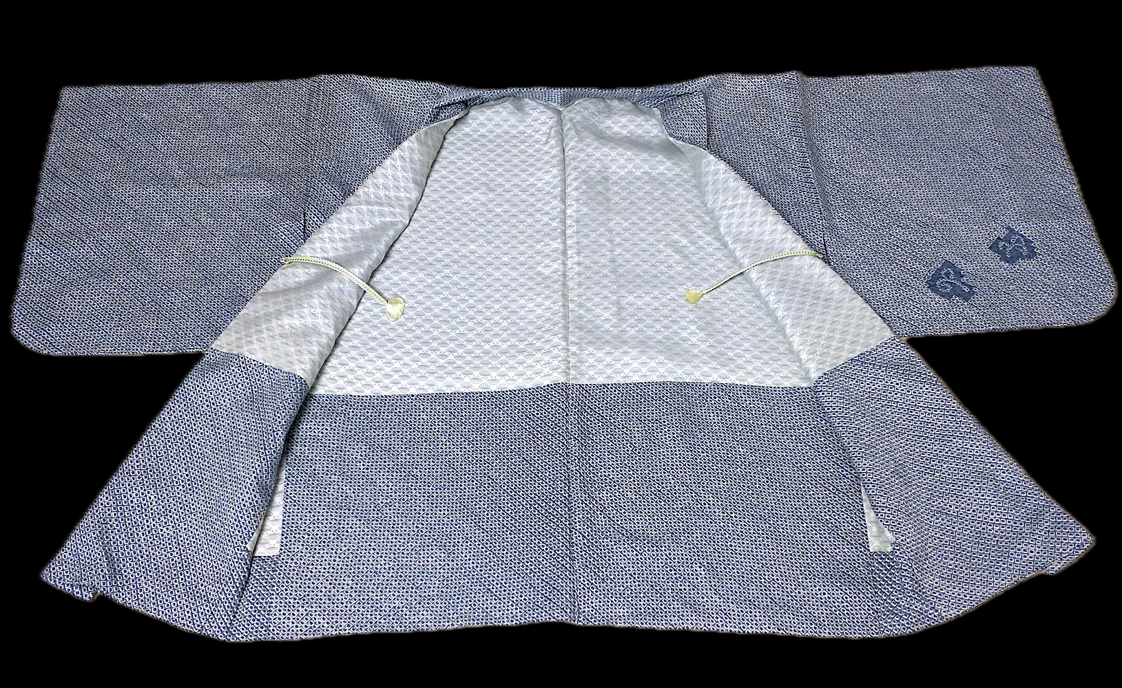 Haori (13)grå,blå,Shibori - Image 3