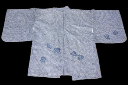 Haori (13)grå,blå,Shibori
