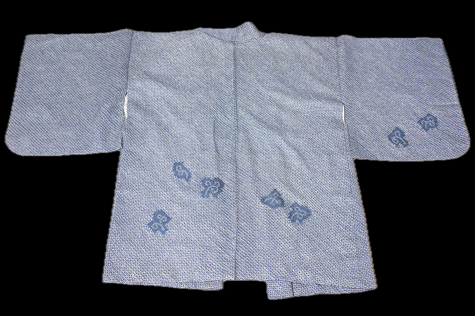 Haori (13)grå,blå,Shibori