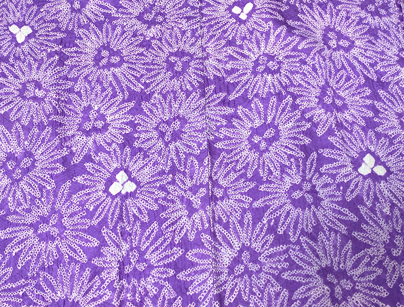 Haori (12)lila,blommor,Shibori - Image 8