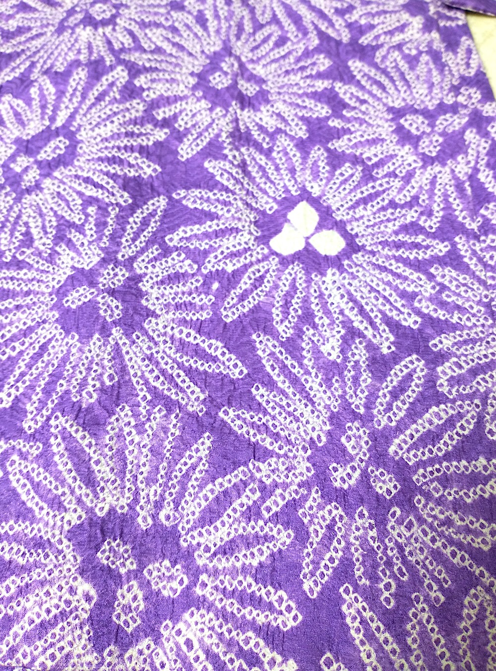 Haori (12)lila,blommor,Shibori - Image 9