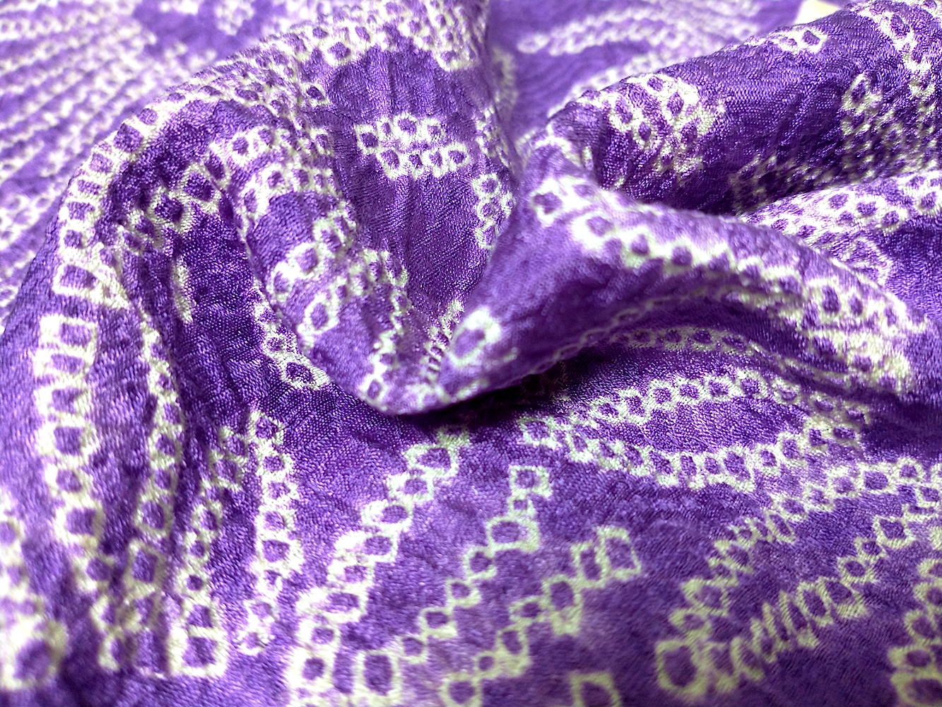 Haori (12)lila,blommor,Shibori - Image 11